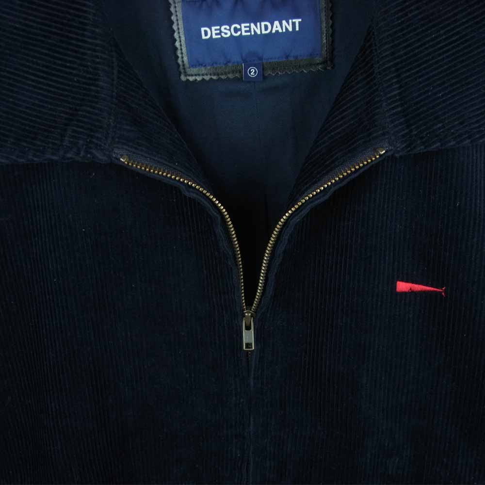DESCENDANT ディセンダント 19AW 192TQDS-JKM02 PE/CORDUROY JACKET コーデュロイ ジャケット ダークネイビー系 2【中古】