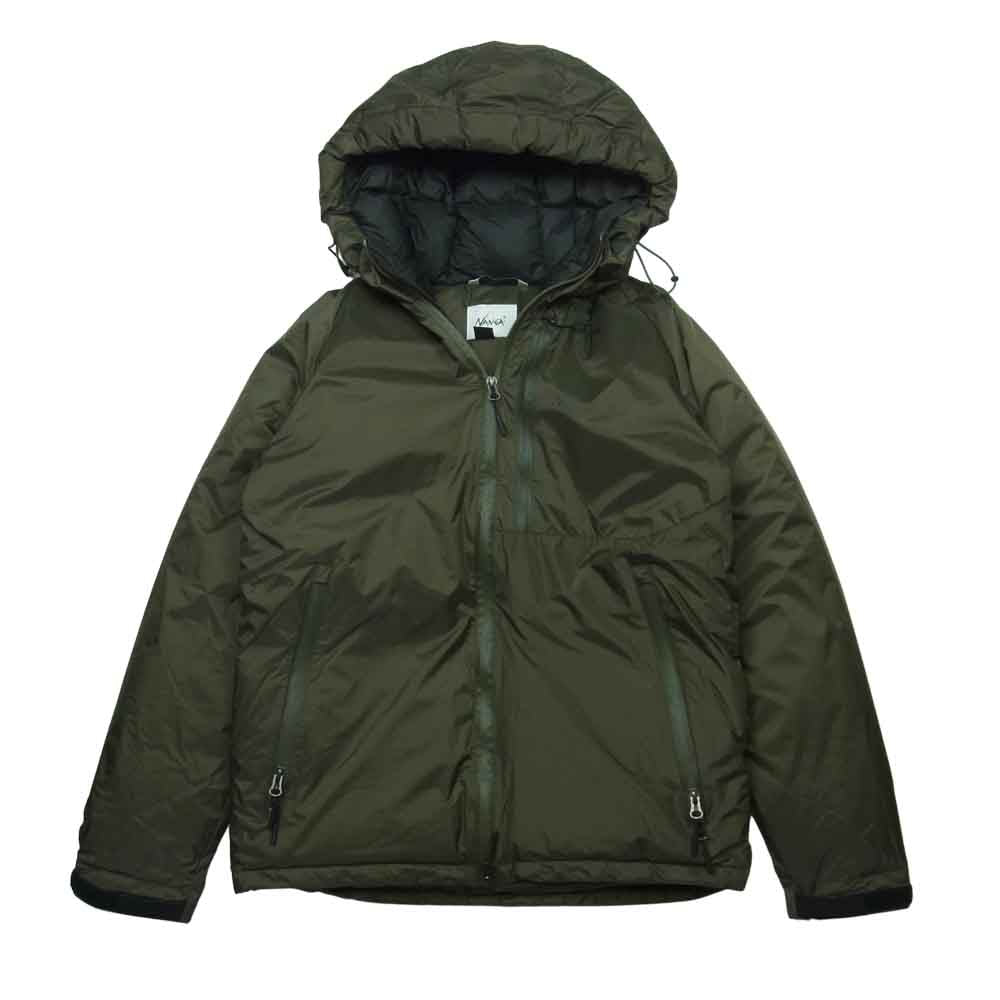 NANGA ナンガ AURORA DOWN JACKET オーロラ ダウン ジャケット ナイロン 日本製 カーキ系 M【美品】【中古】
