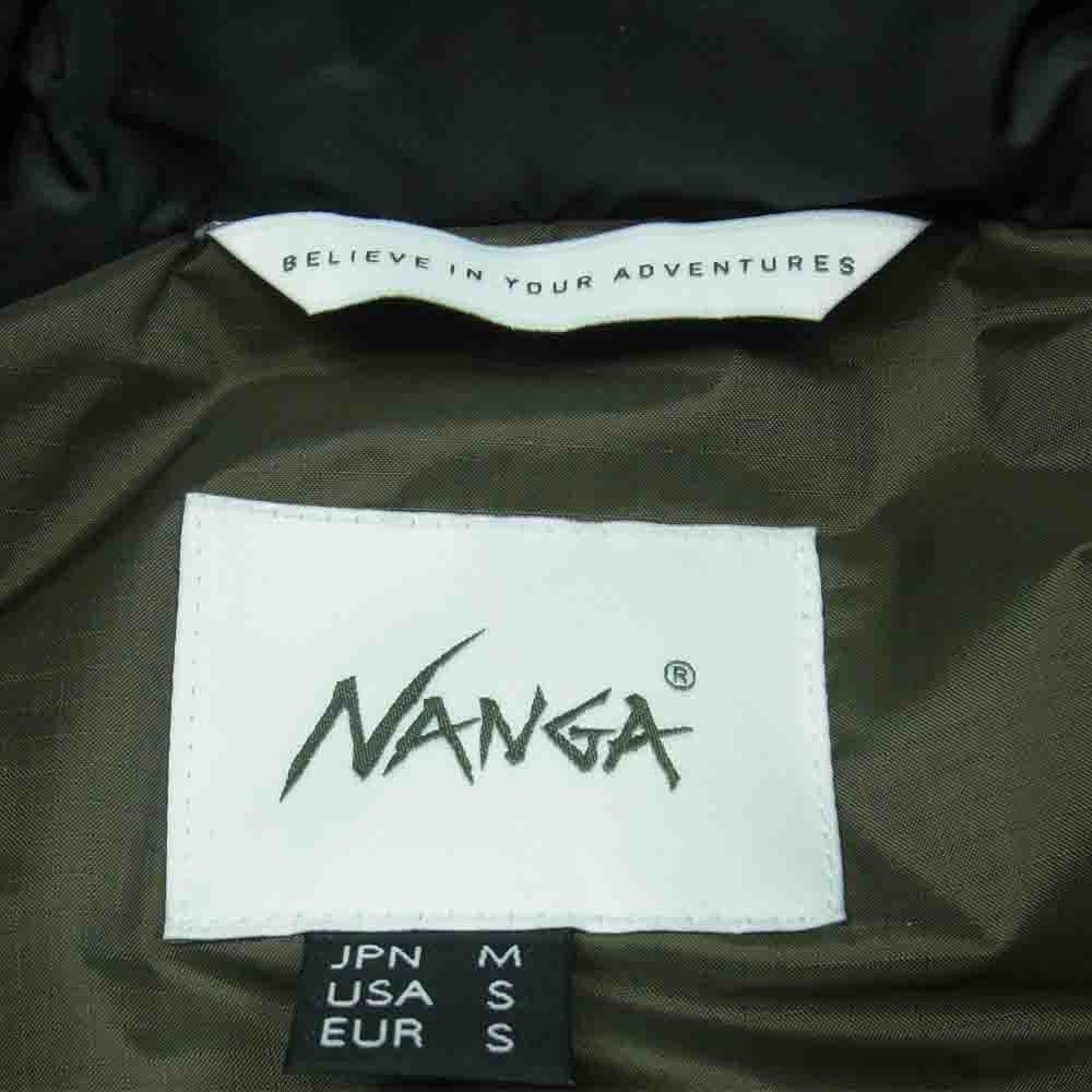 NANGA ナンガ AURORA DOWN JACKET オーロラ ダウン ジャケット ナイロン 日本製 カーキ系 M【美品】【中古】