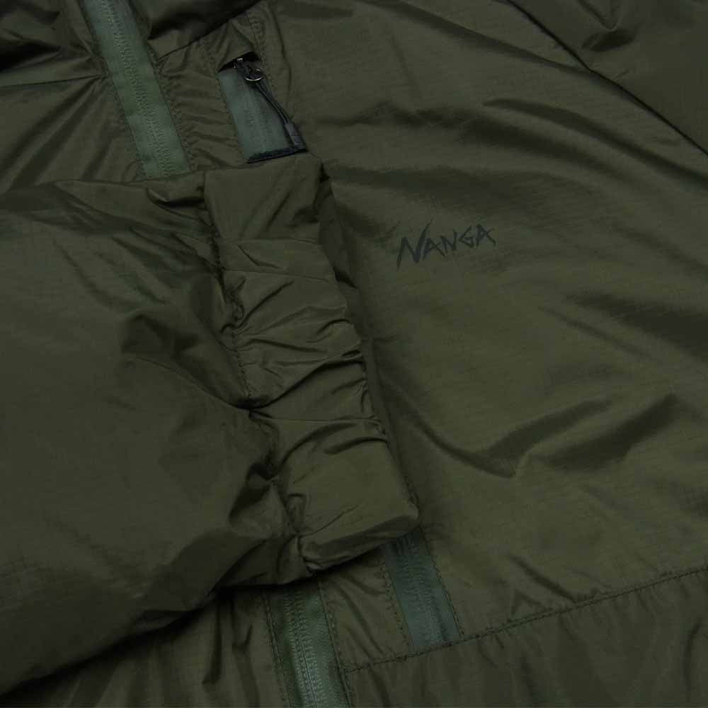 NANGA ナンガ AURORA DOWN JACKET オーロラ ダウン ジャケット ナイロン 日本製 カーキ系 M【美品】【中古】