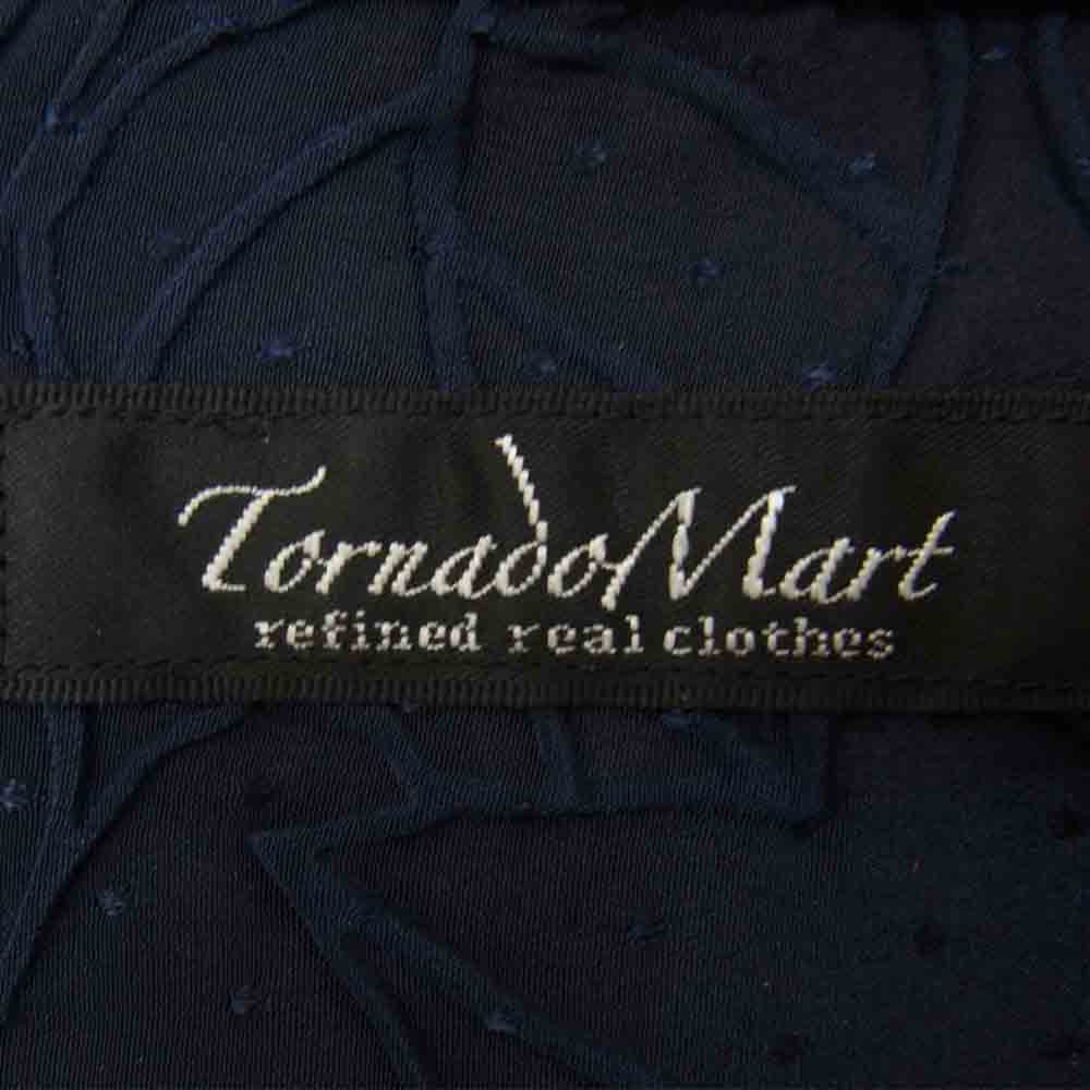 TORNADO MART トルネードマート ポリエステル 総柄 長袖 シャツ ネイビー系 LL【中古】