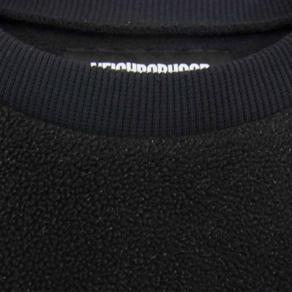 NEIGHBORHOOD ネイバーフッド 212OKNH-CSM01 TEC FLEECE / E-CREW LS ポーラテック フリース クルーネック スウェット トレーナー ブラック系 M【美品】【中古】