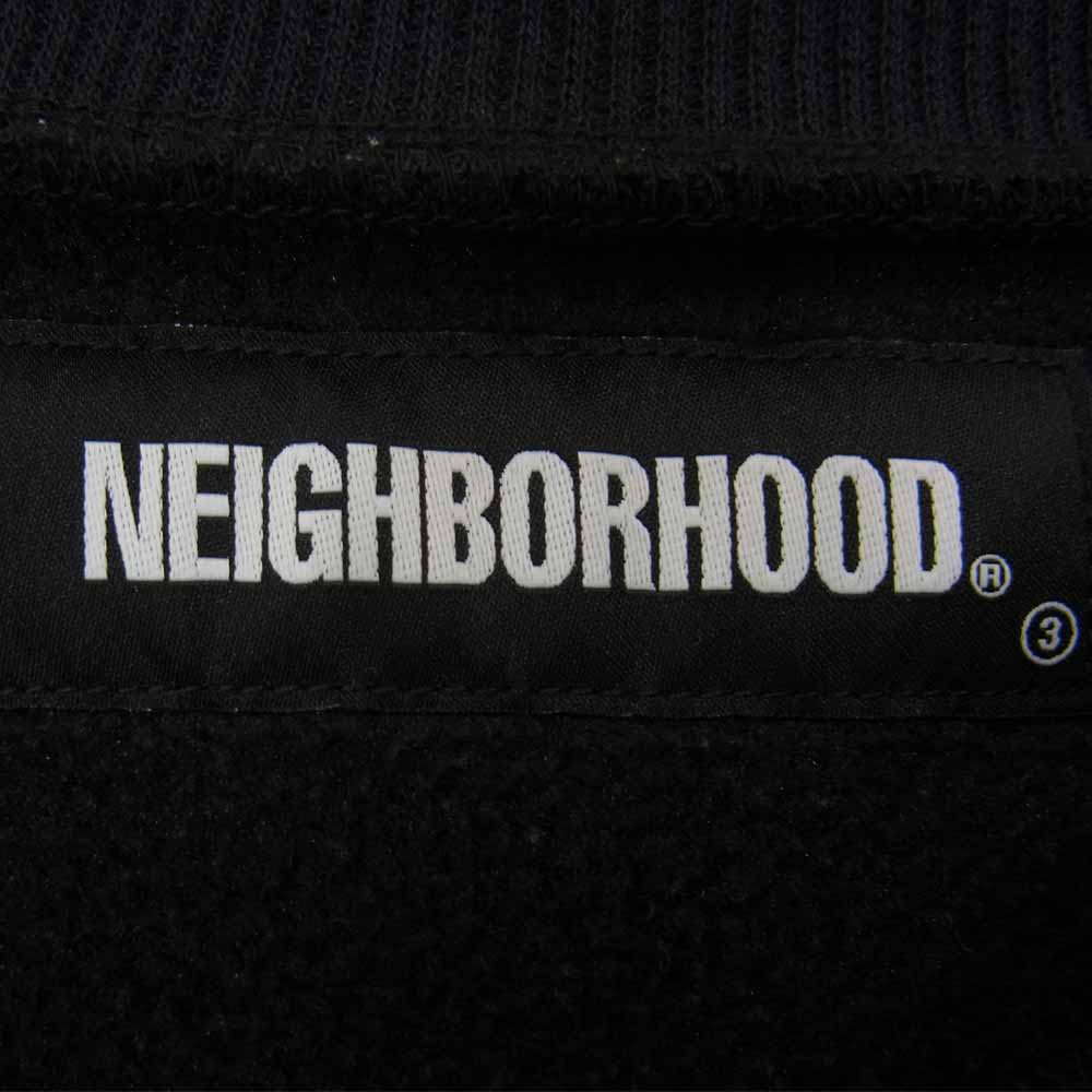 NEIGHBORHOOD ネイバーフッド 212OKNH-CSM01 TEC FLEECE / E-CREW LS ポーラテック フリース クルーネック スウェット トレーナー ブラック系 M【美品】【中古】