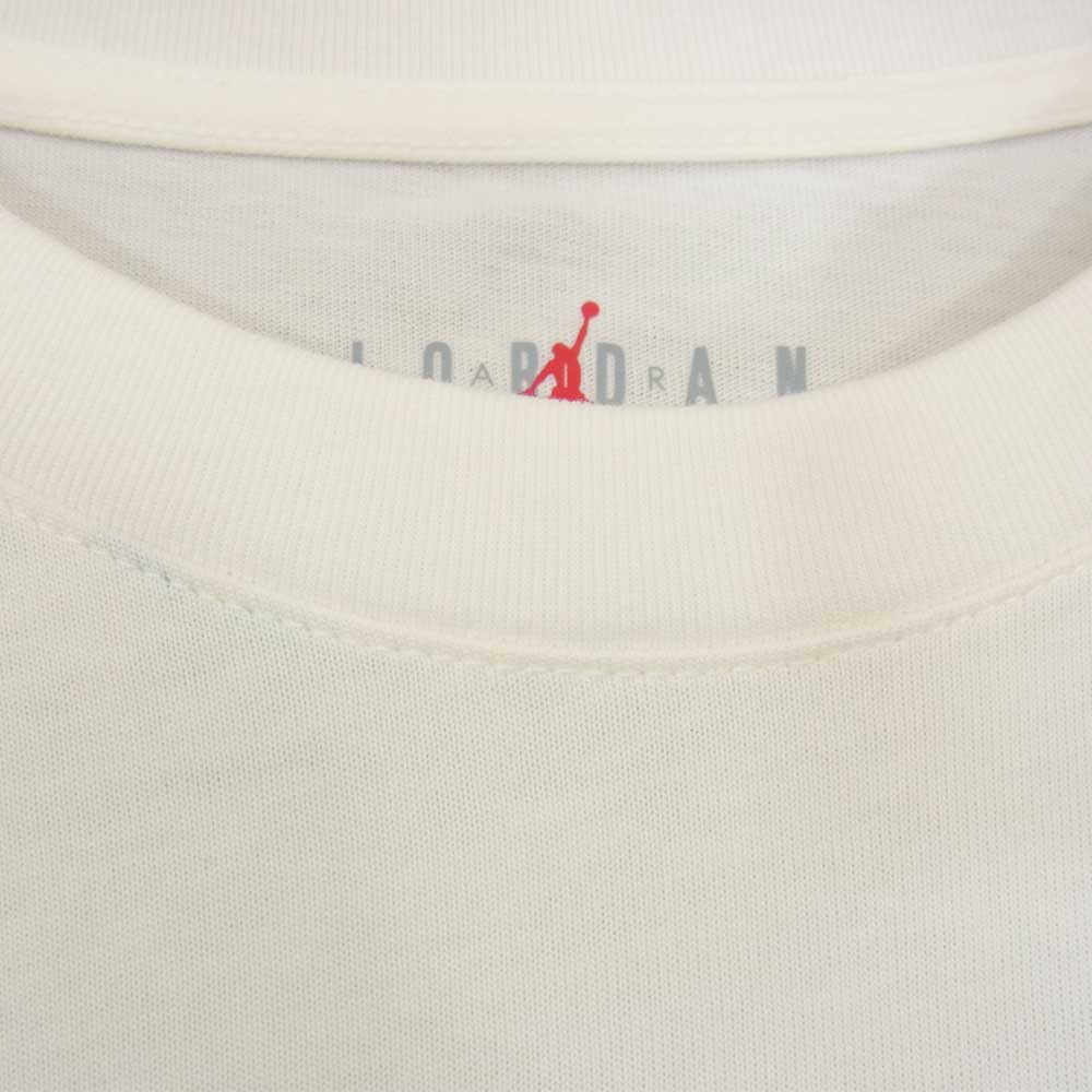 NIKE ナイキ DJ0619-133 × Travis Scott トラヴィススコット × FRAGMENT DESIGN フラグメントデザイン JORDAN PRINT TEE ジョーダン プリント 半袖 Tシャツ ホワイト系 L【美品】【中古】