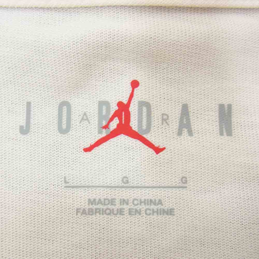 NIKE ナイキ DJ0619-133 × Travis Scott トラヴィススコット × FRAGMENT DESIGN フラグメントデザイン JORDAN PRINT TEE ジョーダン プリント 半袖 Tシャツ ホワイト系 L【美品】【中古】