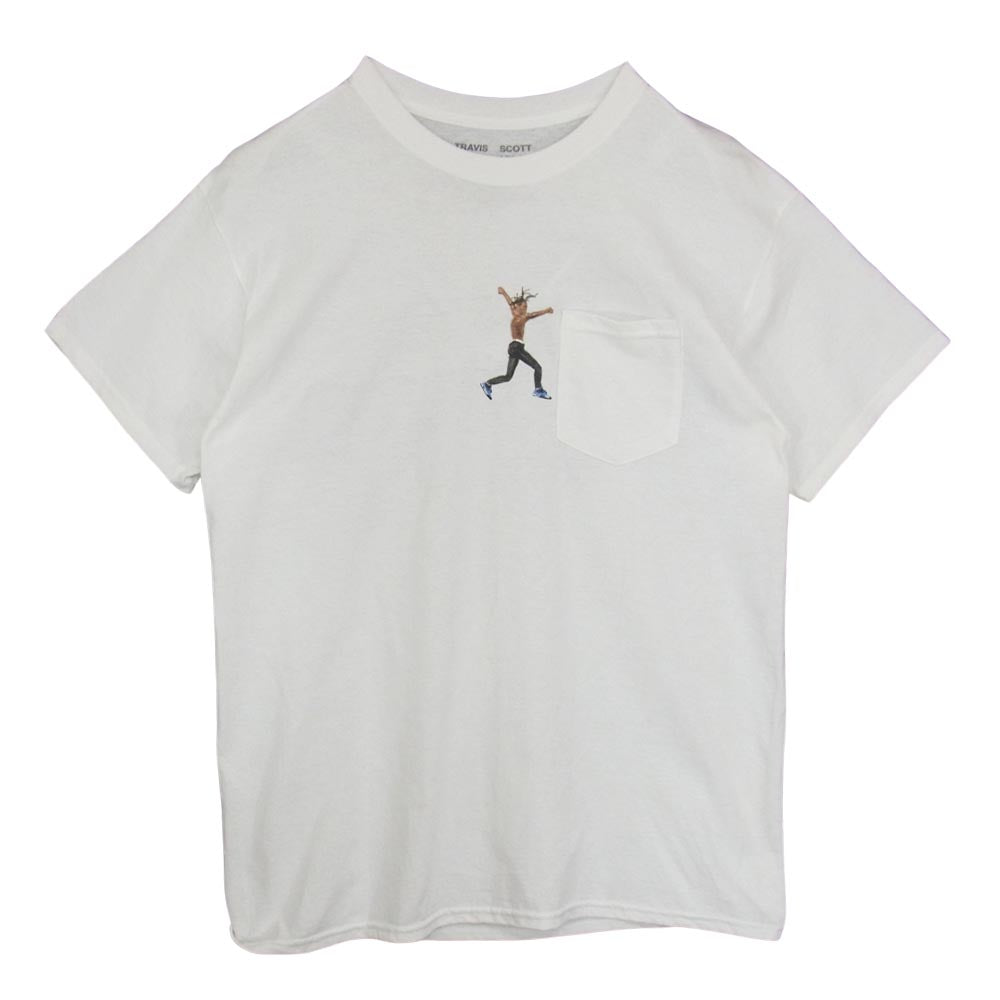 トラヴィススコット ASTROWORLD C/O VIRGIL ABLOH ヴァージルアブロー アストロノット ツアー 半袖 Tシャツ ホワイト系 L【美品】【中古】