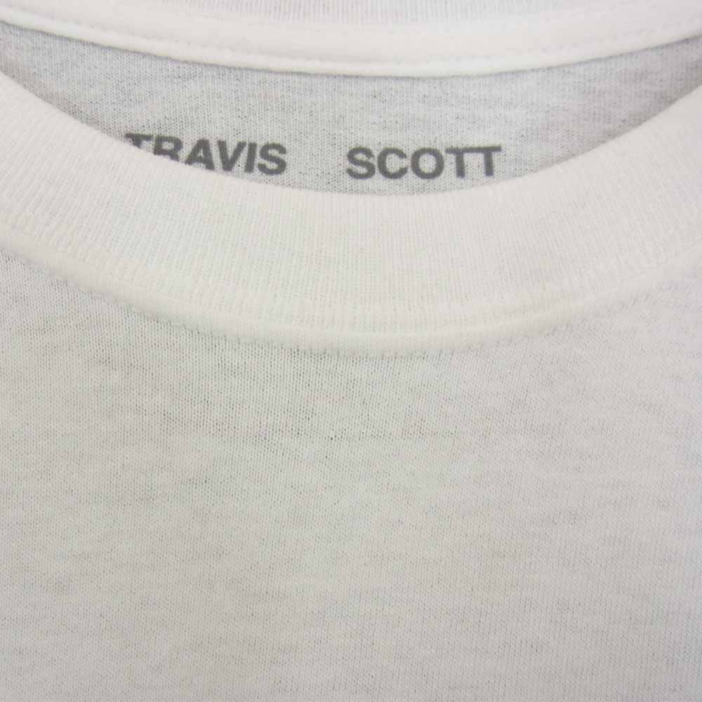トラヴィススコット ASTROWORLD C/O VIRGIL ABLOH ヴァージルアブロー アストロノット ツアー 半袖 Tシャツ ホワイト系 L【美品】【中古】