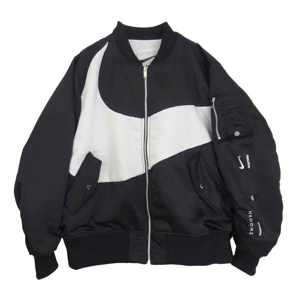 NIKE ナイキ DD6056-010 AS M NSW SYNFL SWOOSH BOMBER スウッシュ ナイロン リバーシブル ボンバー ブルゾン ジャケット ブラック系 XL【中古】