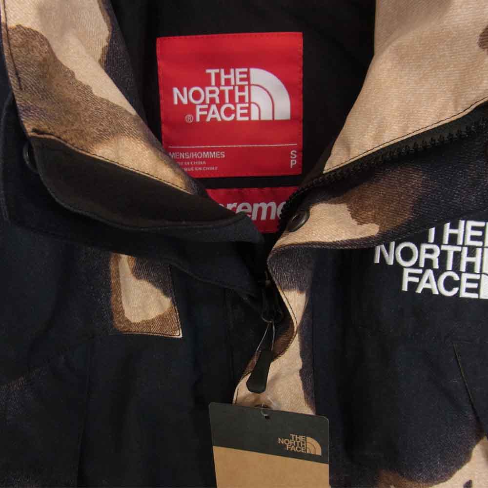 Supreme シュプリーム 21AW 未使用品 THE NORTHFACE NP52100I Bleached Denim Mountain Jacket ノースフェイス ブリーチ デニム マウンテンジャケット ブラック系 S【極上美品】【中古】