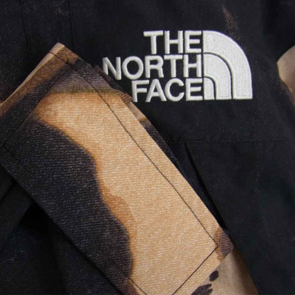 Supreme シュプリーム 21AW 未使用品 THE NORTHFACE NP52100I Bleached Denim Mountain Jacket ノースフェイス ブリーチ デニム マウンテンジャケット ブラック系 S【極上美品】【中古】