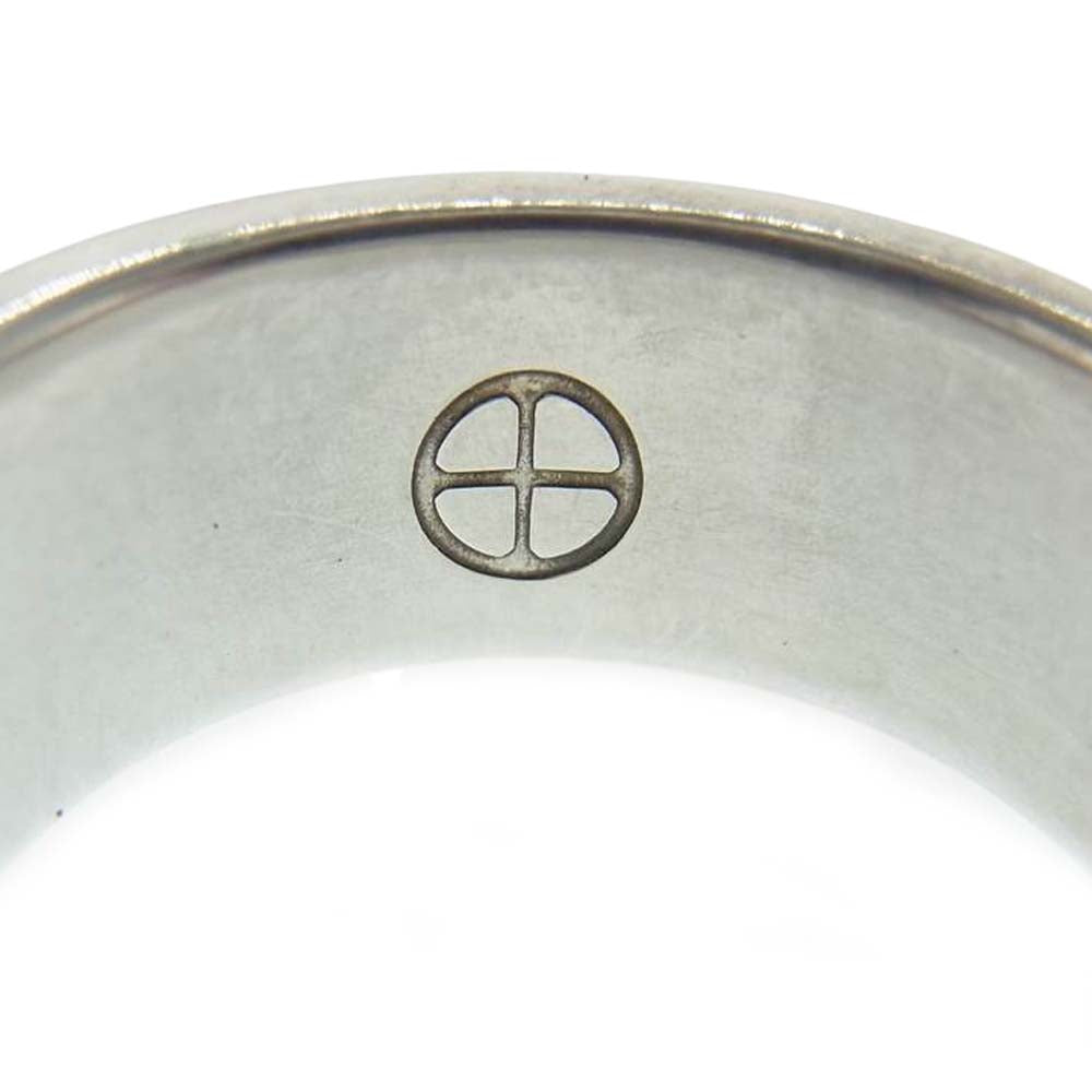 WINGROCK ウィングロック 唐草 K18 金メタル付き 平打ちリング シルバー系 20号【中古】