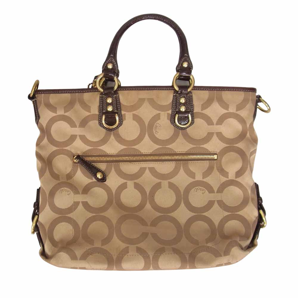 COACH コーチ 12963 マディソン オプアート ジュリアン ブラウン系【中古】