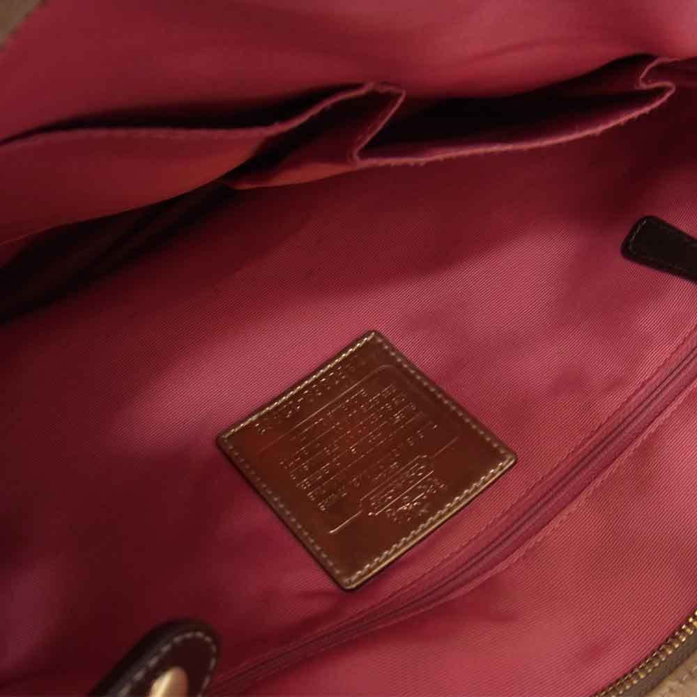 COACH コーチ 12963 マディソン オプアート ジュリアン ブラウン系【中古】