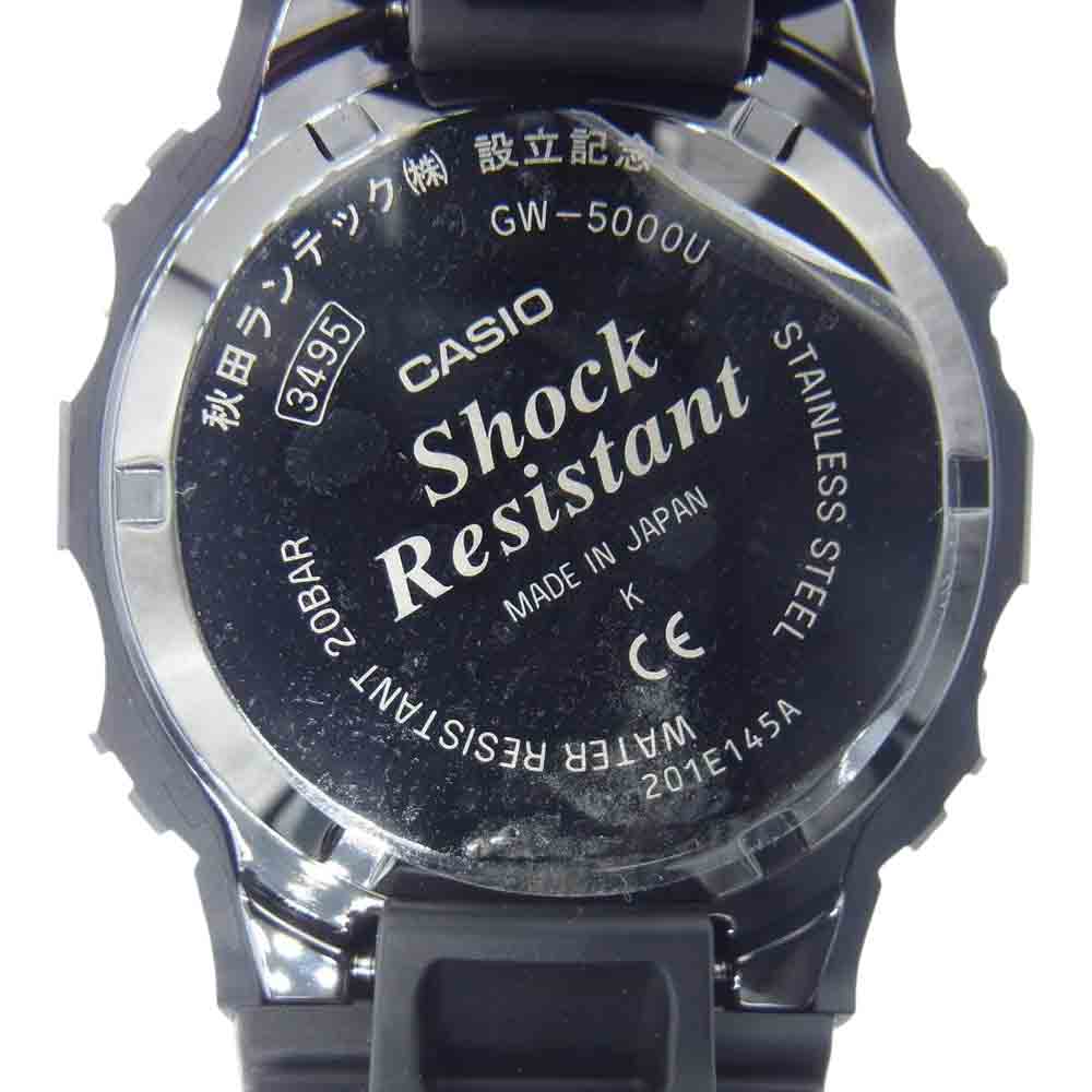 G-SHOCK ジーショック GW-5000U スクリューバック 腕時計 社名ネーム刻印あり ブラック系【新古品】【未使用】【中古】