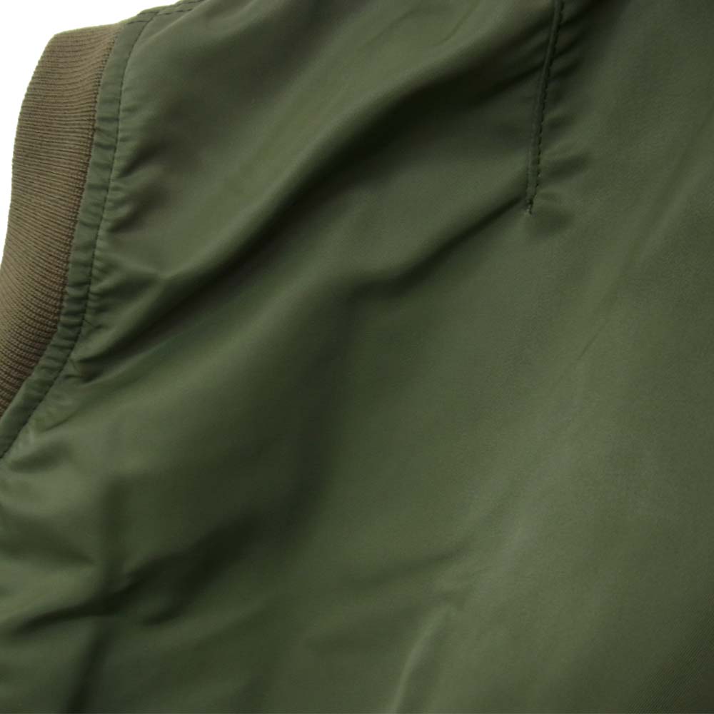 Sacai サカイ 22SS 22-05958 Nylon Twill Mix Vest ナイロン ツイル ミックス ベスト カーキ系 2【中古】