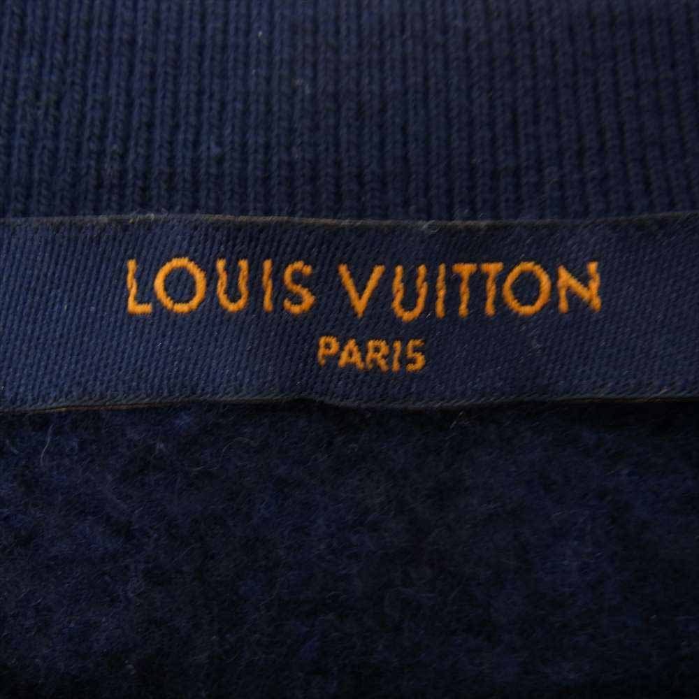 LOUIS VUITTON ルイ・ヴィトン 19AW フル モノグラム ジャカード クルーネック スウェット ネイビー系 S【中古】