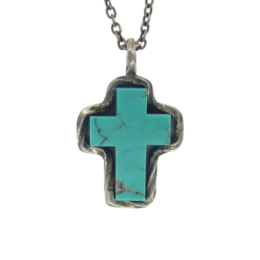 CRIMIE クライミー G&G STONE CROSS NECKLACE ストーン クロス ネックレス シルバー系【中古】