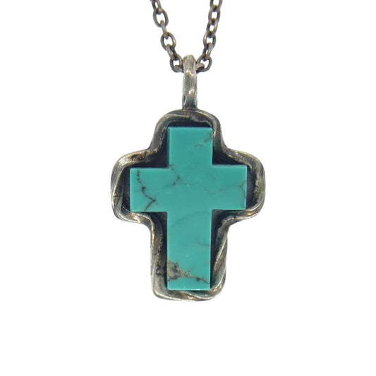 CRIMIE クライミー G&G STONE CROSS NECKLACE ストーン クロス ネックレス シルバー系【中古】