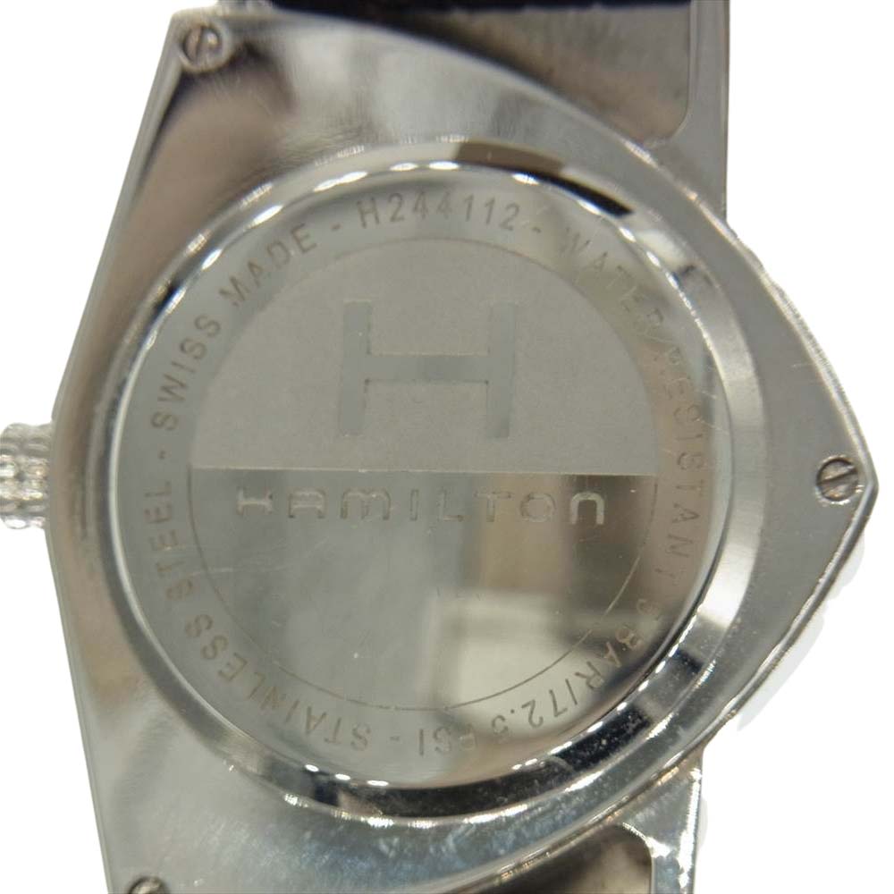 HAMILTON ハミルトン H244112 VENTURA ベンチュラ クオーツ ステンレス 腕時計 シルバー系 ブラック系【中古】