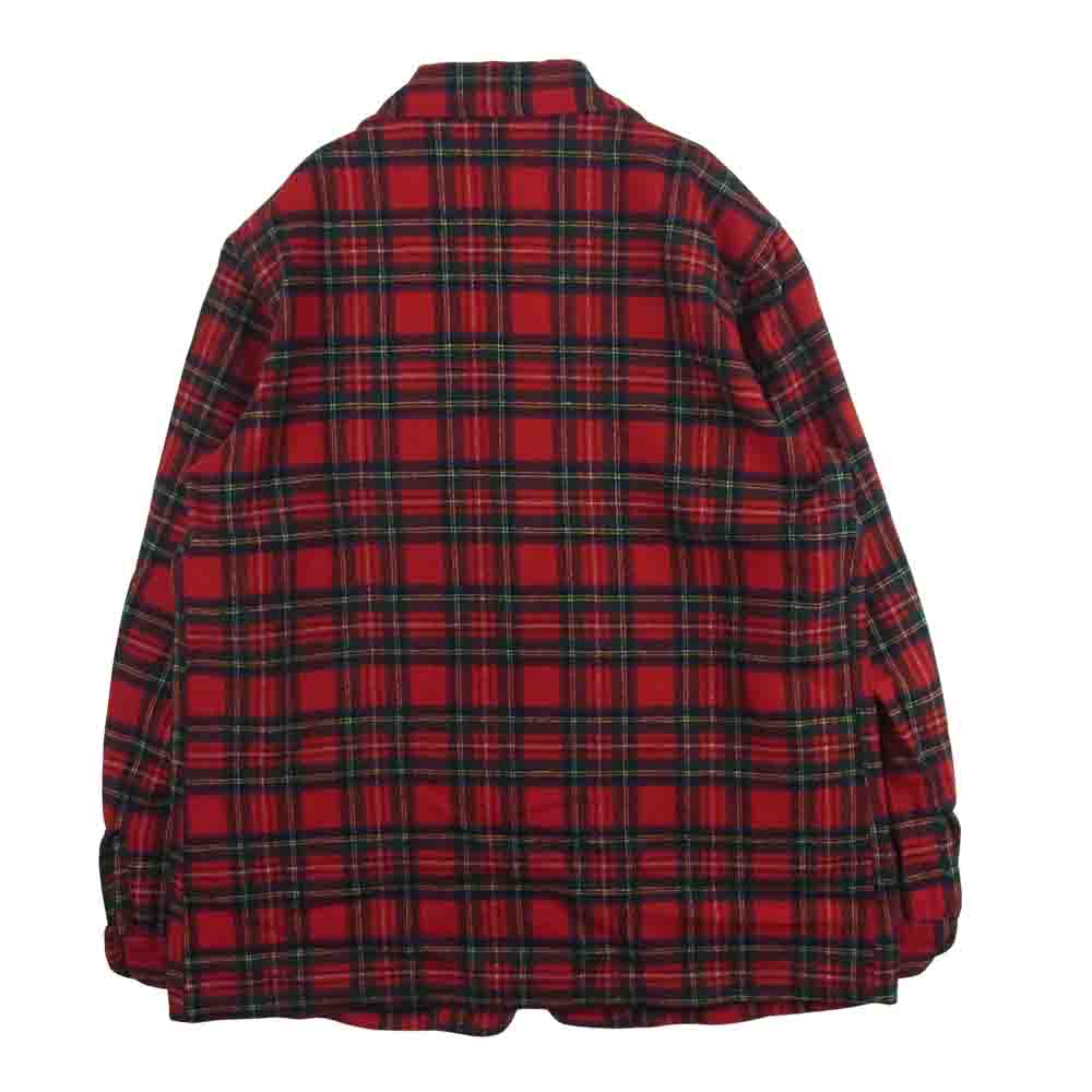 PENDLETON ペンドルトン ヴィンテージ 70s USA製 ウール チェック柄 テーラード ジャケット レッド系 L【中古】