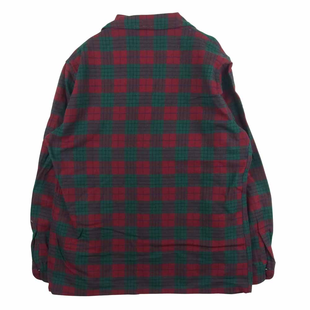 PENDLETON ペンドルトン ヴィンテージ 50s ウール チェック柄 テーラード ジャケット レッド系 グリーン系 L【中古】