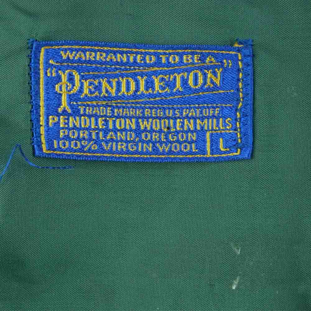 PENDLETON ペンドルトン ヴィンテージ 50s ウール チェック柄 テーラード ジャケット レッド系 グリーン系 L【中古】
