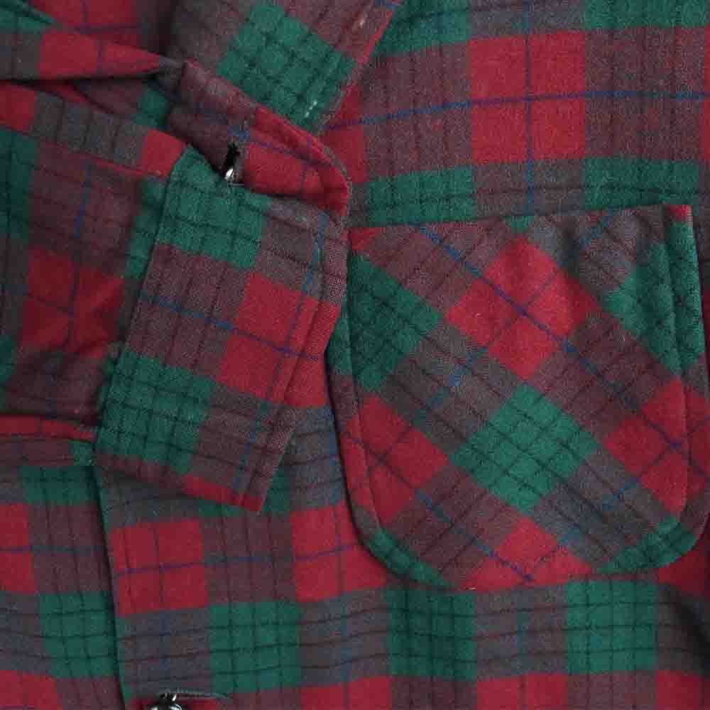 PENDLETON ペンドルトン ヴィンテージ 50s ウール チェック柄 テーラード ジャケット レッド系 グリーン系 L【中古】