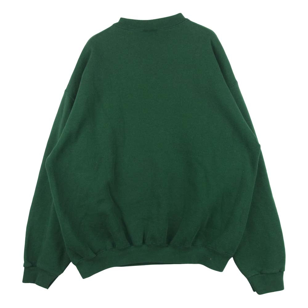 タルテックス ヴィンテージ 90s USA製 プリント スウェット シャツ コットン グリーン系 L【中古】