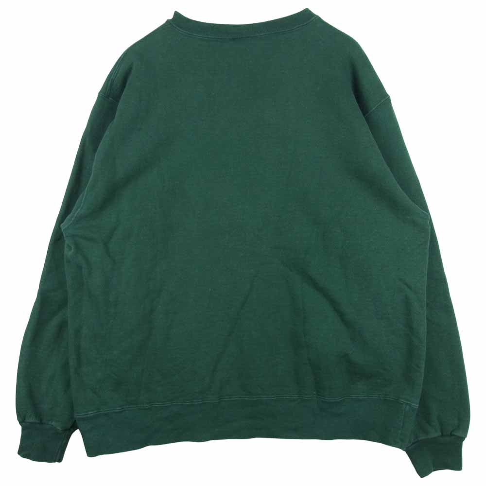 Champion チャンピオン ヴィンテージ 90s 青刺繍 タグ リバースウィーブ スウェット コットン グリーン系 XL【中古】