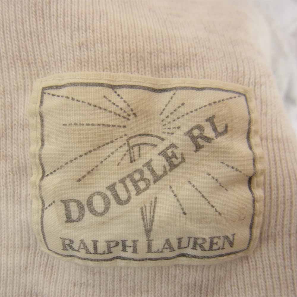 RRL ダブルアールエル 三ツ星黒タグ 胸 ワンポイント ロゴ プリント 長袖 Tシャツ グレー系 S【中古】