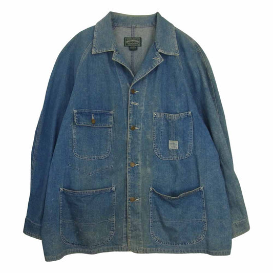 POLO RALPH LAUREN ポロ・ラルフローレン COUNTRY カントリー デニム カバーオール ジャケット インディゴブルー系 XL【中古】