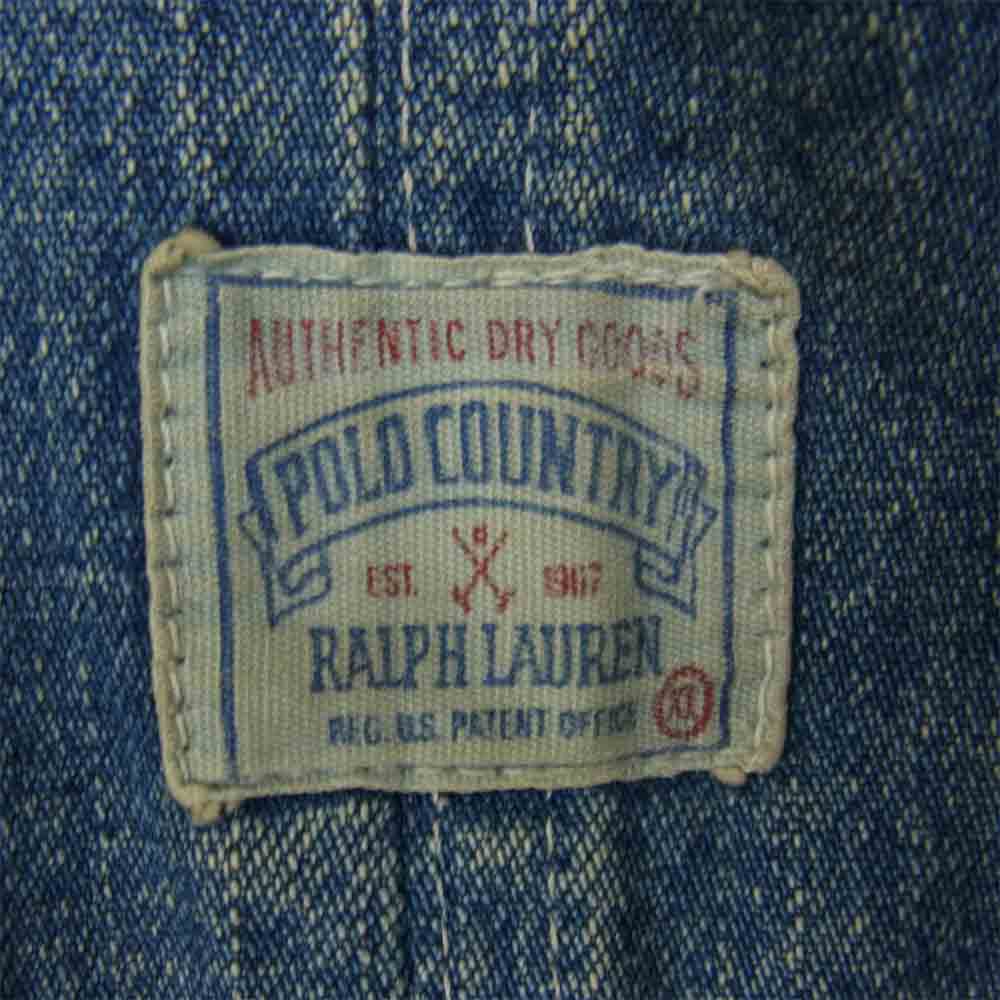 POLO RALPH LAUREN ポロ・ラルフローレン COUNTRY カントリー デニム カバーオール ジャケット インディゴブルー系 XL【中古】
