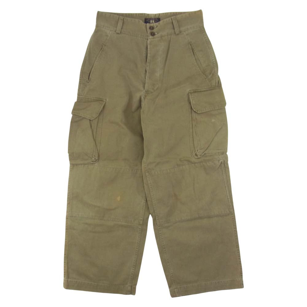 RRL ダブルアールエル 三ツ星黒タグ M-47 サンプリング 6ポケット ボタンフライ ユーティリティ ミリタリー カーゴ パンツ カーキ系 28/30【中古】