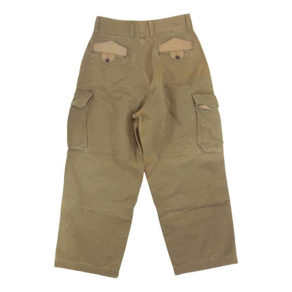 RRL ダブルアールエル 三ツ星黒タグ M-47 サンプリング 6ポケット ボタンフライ ユーティリティ ミリタリー カーゴ パンツ カーキ系 28/30【中古】