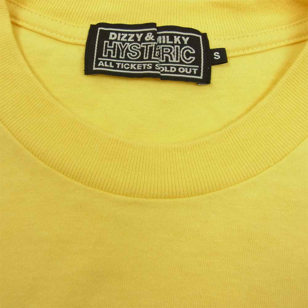 HYSTERIC GLAMOUR ヒステリックグラマー 02213CL10 TAKE IT EASY ベア プリント 長袖 Tシャツ イエロー系 S【中古】