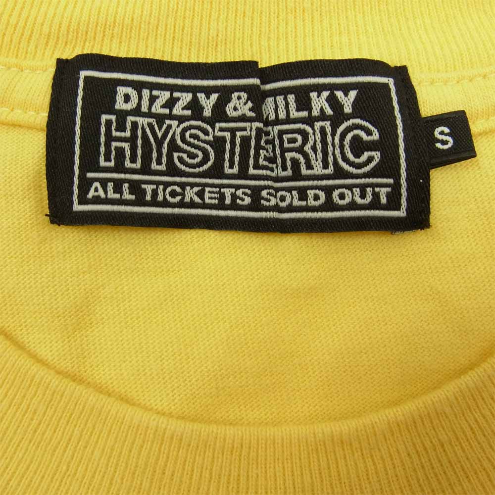 HYSTERIC GLAMOUR ヒステリックグラマー 02213CL10 TAKE IT EASY ベア プリント 長袖 Tシャツ イエロー系 S【中古】