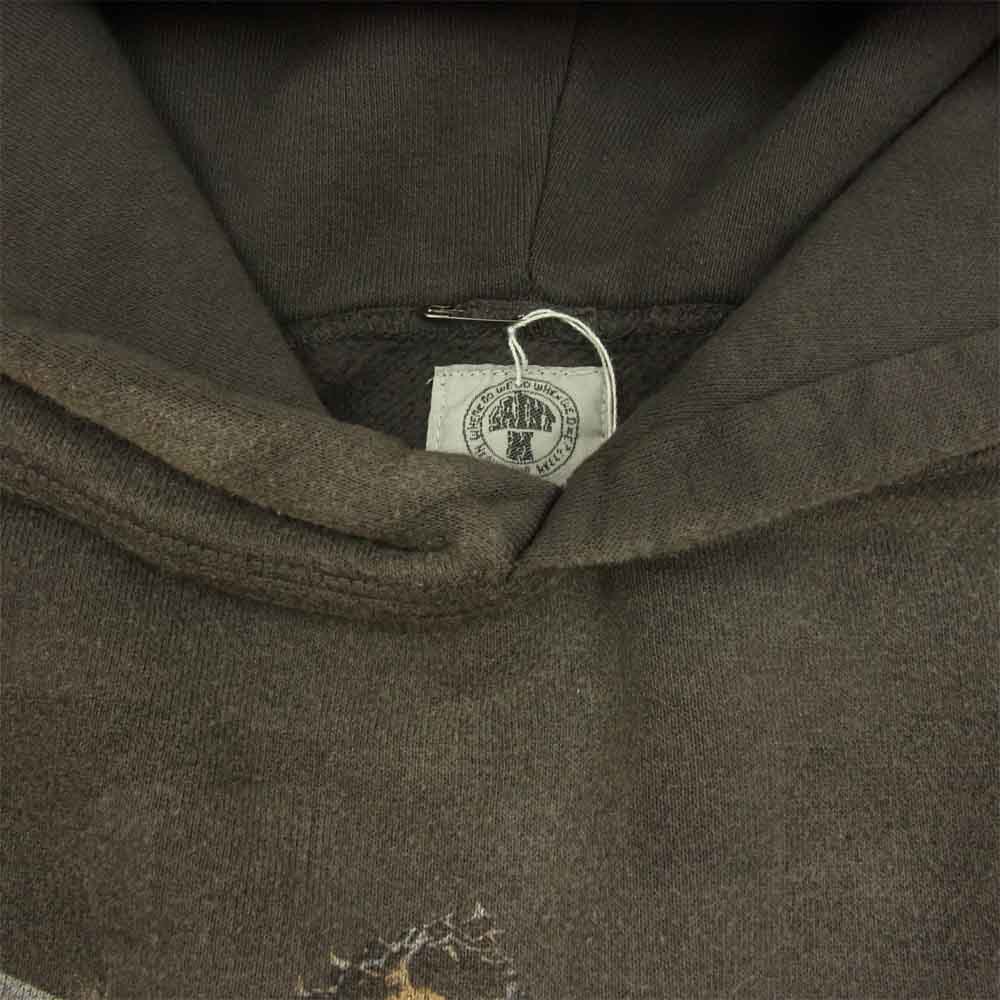 セントマイケル SM-S22-0000-070 × VLONE ヴィーロン HOODIE プリント フーディー プルオーバー パーカー グレー系 S【新古品】【未使用】【中古】