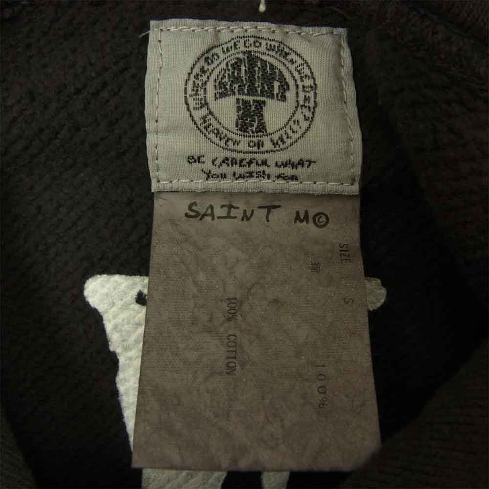 セントマイケル SM-S22-0000-070 × VLONE ヴィーロン HOODIE プリント フーディー プルオーバー パーカー グレー系 S【新古品】【未使用】【中古】