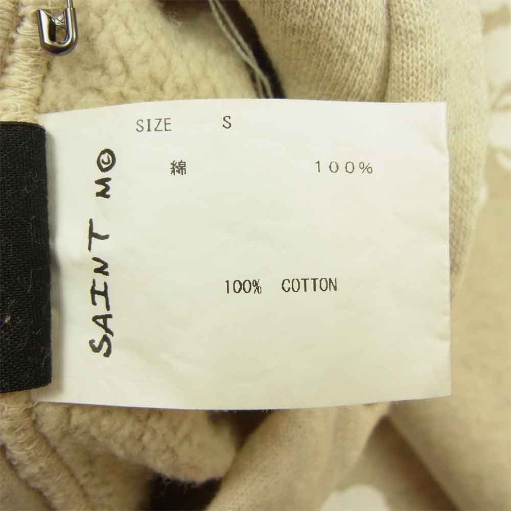 セントマイケル SM-S22-0000-083 × DENIM TEARS HOODIE デニムティアーズ 総柄 ペイント フーディー プルオーバー パーカー グレー系 S【新古品】【未使用】【中古】