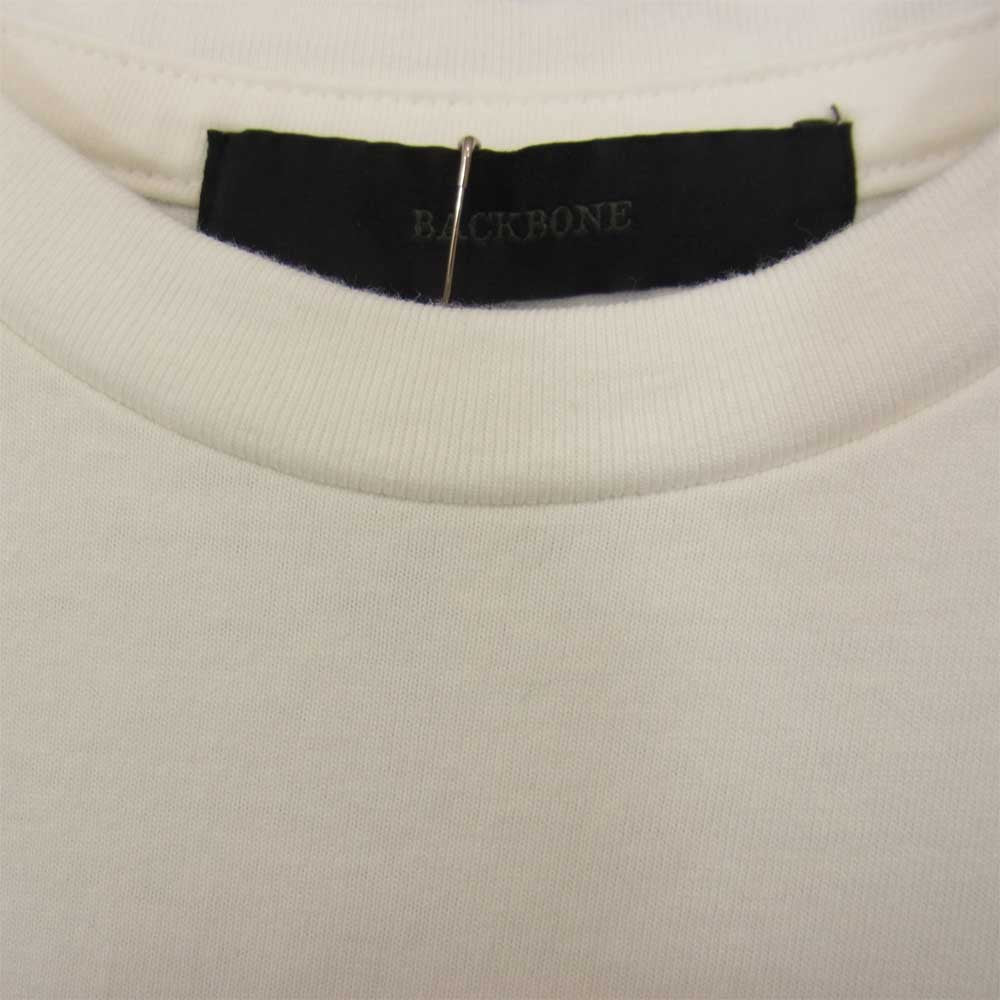 BACKBONE バックボーン BB13SS-C101 バックプリント イーグルスカル ポケット Tシャツ ブラック系 M【新古品】【未使用】【中古】