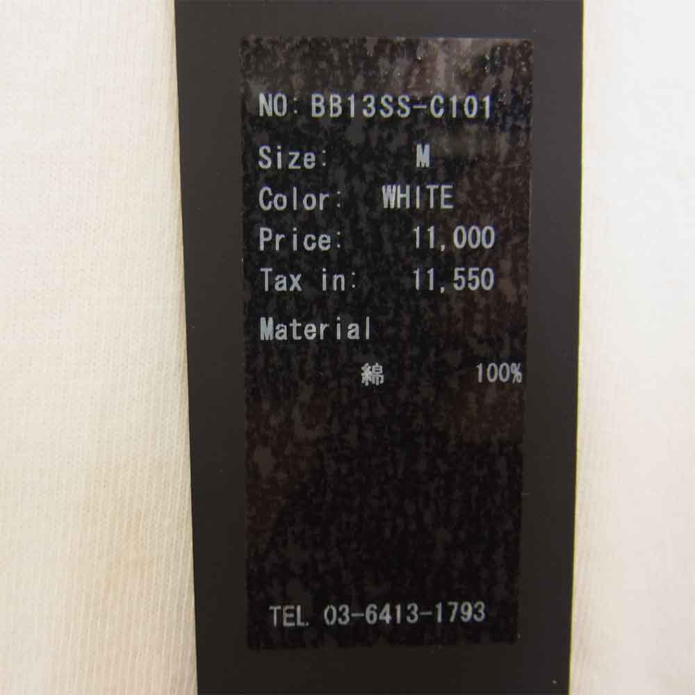 BACKBONE バックボーン BB13SS-C101 バックプリント イーグルスカル ポケット Tシャツ ブラック系 M【新古品】【未使用】【中古】