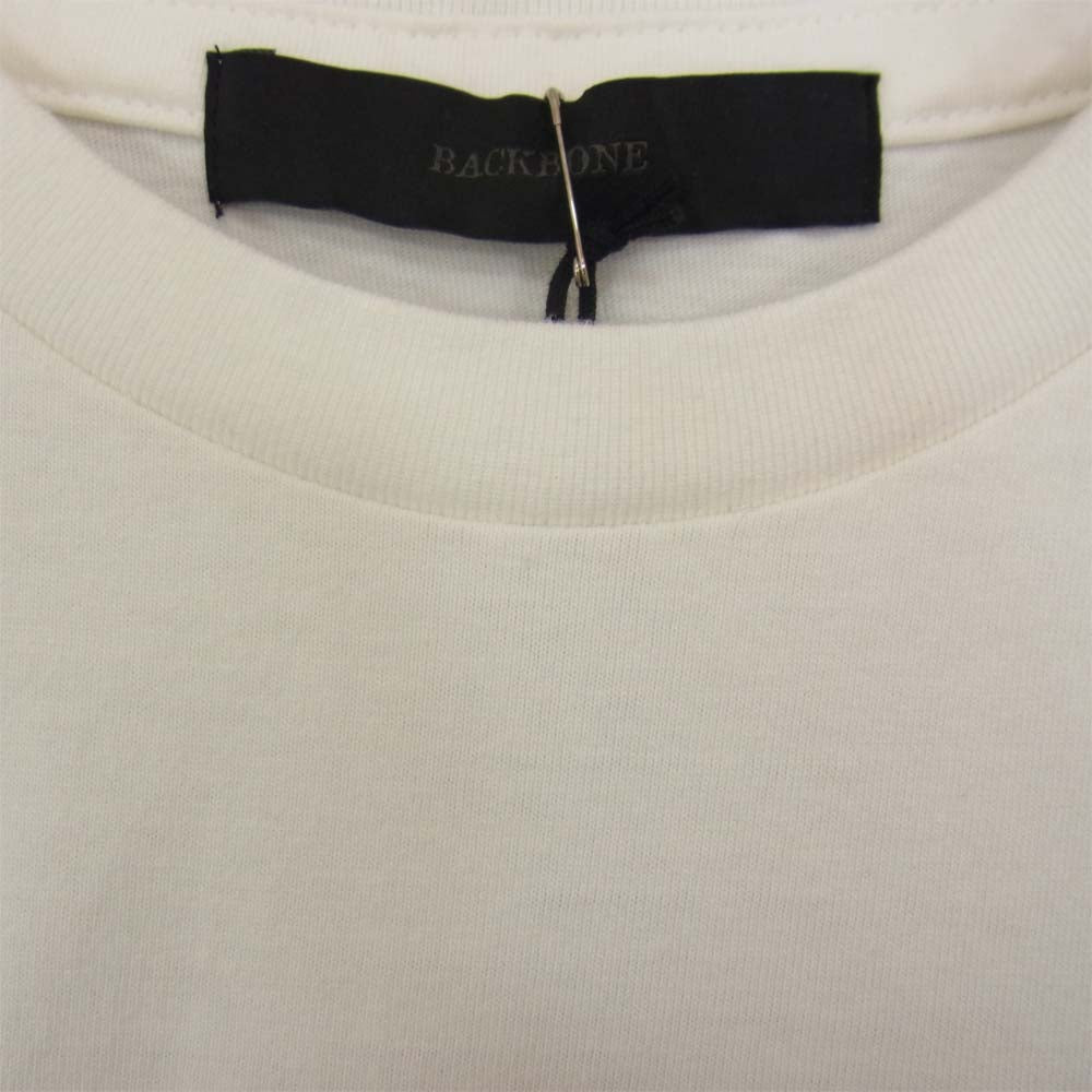 BACKBONE バックボーン BB13SS-C100 バックプリント イーグルスカル ポケット Tシャツ ブラック系 M【新古品】【未使用】【中古】
