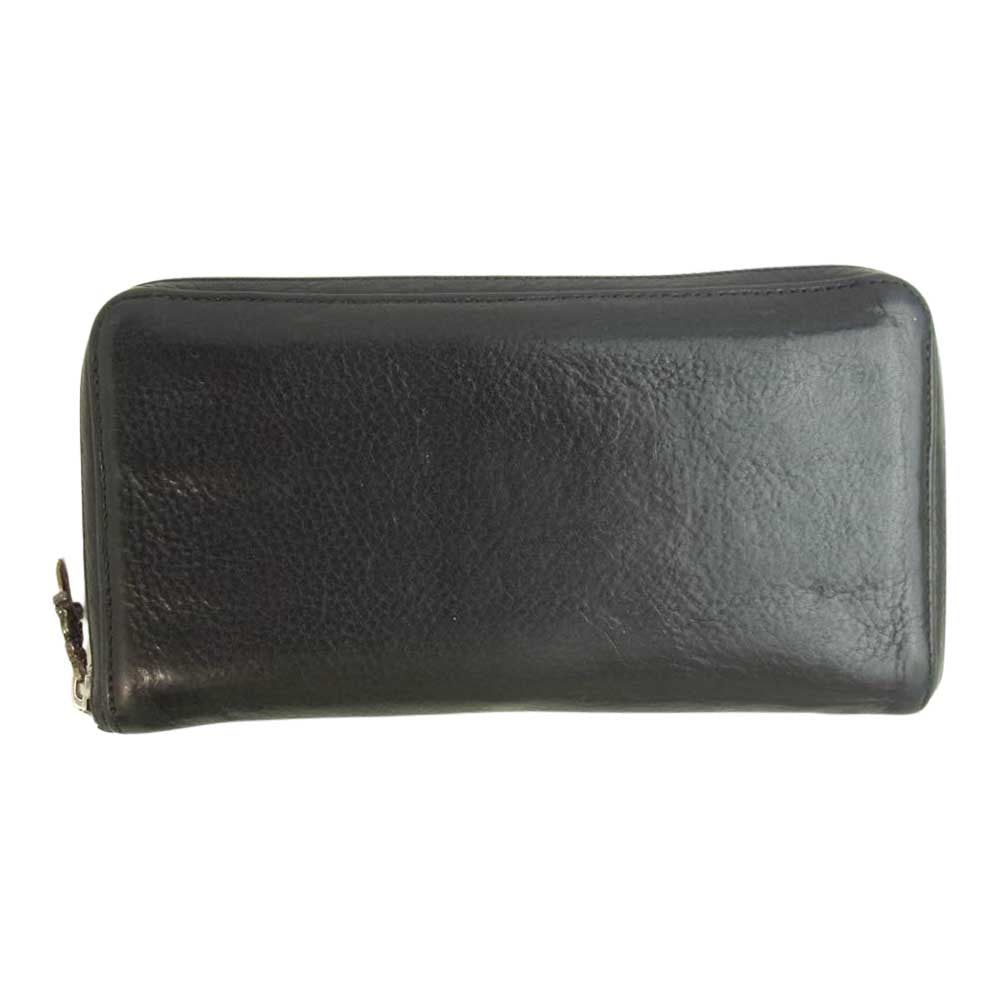 CHROME HEARTS クロムハーツ（原本無） REC F ZIP 3 セメタリークロス ラウンドジップ ウォレット ブラック系【中古】