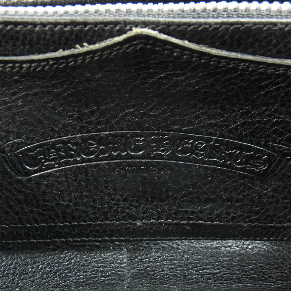 CHROME HEARTS クロムハーツ（原本無） REC F ZIP セメタリー クロス ラウンドジップ ウォレット ブラック系【中古】