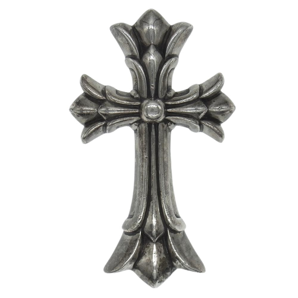 CHROME HEARTS クロムハーツ（原本有） ダブルCHクロス ラージ ペンダント トップ シルバー系【中古】