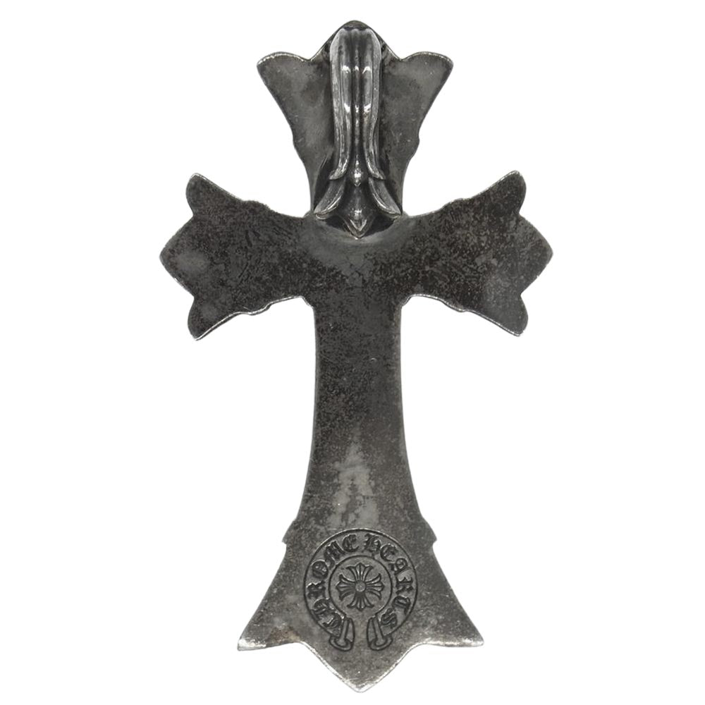 CHROME HEARTS クロムハーツ（原本有） ダブルCHクロス ラージ ペンダント トップ シルバー系【中古】