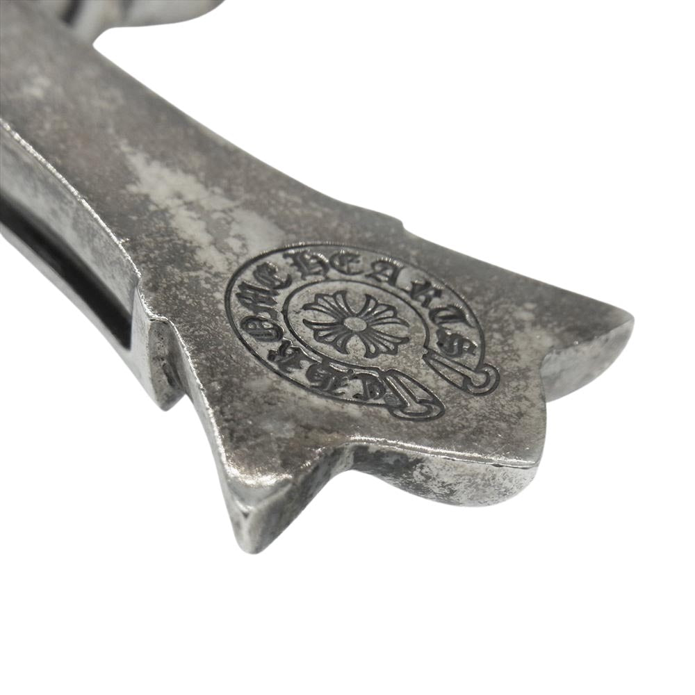 CHROME HEARTS クロムハーツ（原本有） ダブルCHクロス ラージ ペンダント トップ シルバー系【中古】