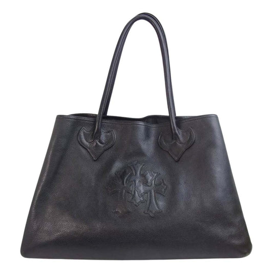 CHROME HEARTS クロムハーツ（原本有） TOTE W/SNAP 3CEME 3セメタリー トートバッグ ブラック系【中古】