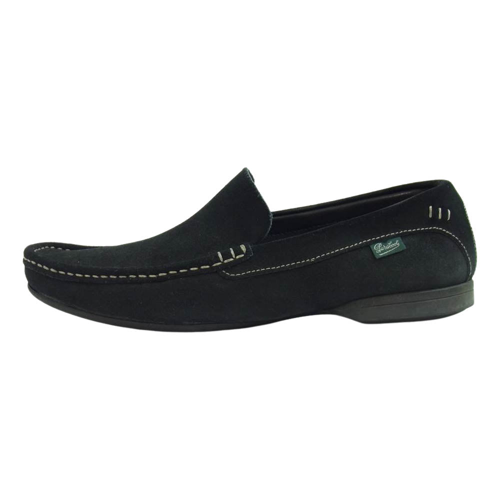 Paraboot パラブーツ 091445 BORMES SUMMER スエード スリッポン シューズ ブラック系 7.5【中古】