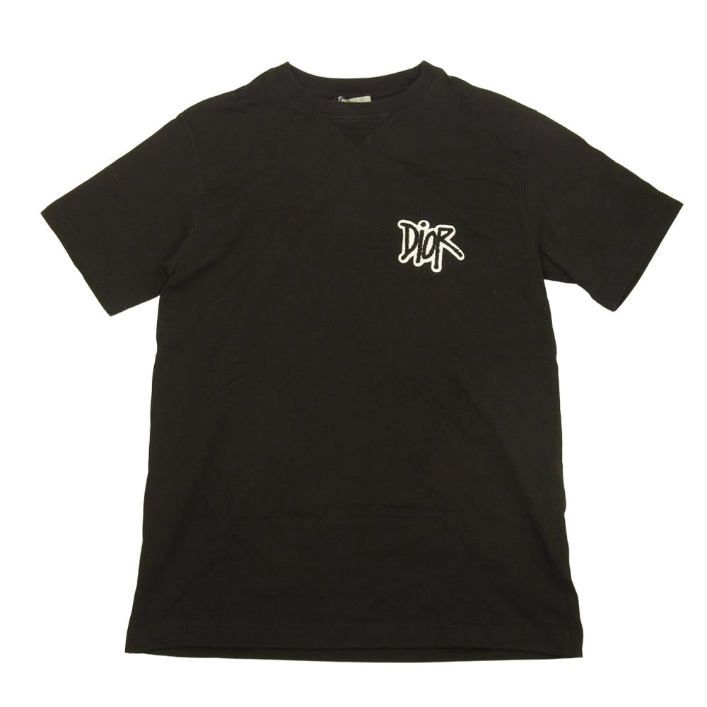 Dior ディオール 033J625I0554 Shawn Stussy ショーンステューシー ロゴ Tシャツ ブラック系 M【中古】